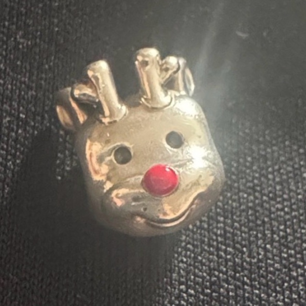 Pandora Red-Nosed Reindeer Charm